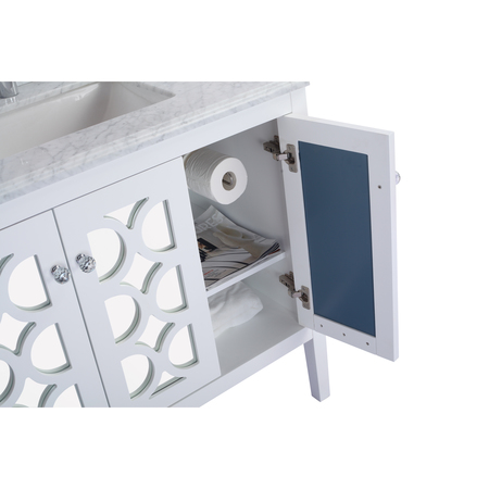 Laviva Mediterraneo, 36, White Cabinet & White Carrera Counter 313MKSH-36W-WC